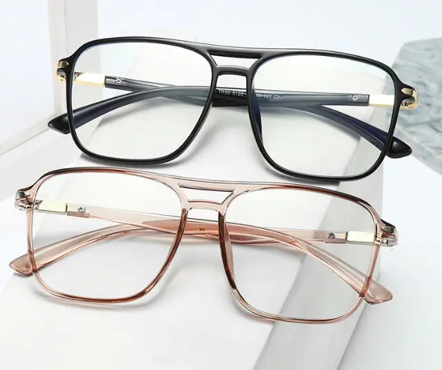 Trendy Polygonal TR Blue Light Blocking Glasses Frame