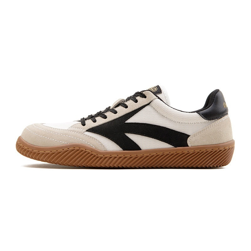 Men’s Retro Skateboard Sneakers – White Casual Breathable Shoes